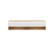 TV Cabinet 140 cm 1-Door Wotan Oak/White Gloss DERBY