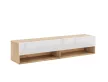 TV Cabinet 140 cm 1-Door Wotan Oak/White Gloss DERBY