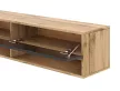 TV Cabinet 140 cm 1-Door Wotan Oak/Black Gloss DERBY