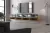 TV Cabinet 280 cm 2-Door Wotan Oak/Black Gloss DERBY