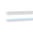 FLY DOUBLE TV Stand White/High Gloss White LED 5W