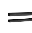TV Cabinet Black/Black Gloss FLY DOUBLE