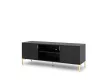 TV Cabinet 2-Door Black/Black Matt FLINN FL02