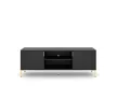 TV Cabinet 2-Door Black/Black Matt FLINN FL02