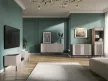 Coffee table ISEO IS05 cashmere with 2 drawers gold handles