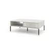 Coffee table ISEO IS05 cashmere with 2 drawers gold handles