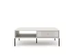 Coffee table ISEO IS05 cashmere with 2 drawers gold handles
