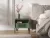 ISEO IS06 Bedside Table Smoke Green with Black Elements and Gold Handles