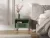 ISEO IS06 Bedside Table Smoke Green with Gold Handles