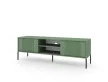 TV Cabinet Smoke Green with Gold Handles ISEO IS01