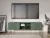 TV Cabinet Smoke Green/Black with Gold Handles ISEO IS01