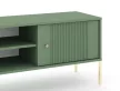 TV Cabinet Smoke Green/Black with Gold Handles ISEO IS01