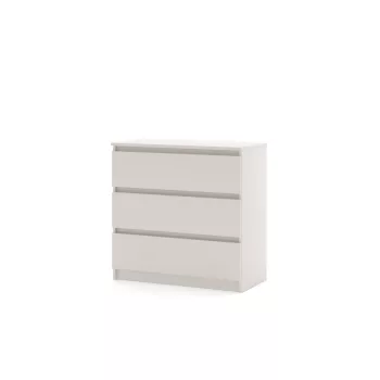 SIMPLE Chest of Drawers 80 cm 3 Drawers Cashmere