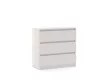 SIMPLE Chest of Drawers 80 cm 3 Drawers Cashmere