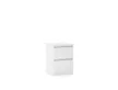 SIMPLE Bedside Table 40 cm 2 Drawers Matte White