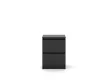 SIMPLE Bedside Table 40 cm 2 Drawers Matte Black