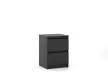 SIMPLE Bedside Table 40 cm 2 Drawers Matte Black