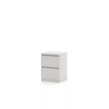 SIMPLE Bedside Table 40 cm 2 Drawers Cashmere