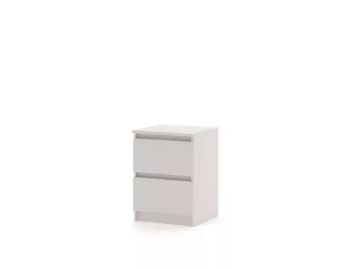 SIMPLE Bedside Table 40 cm 2 Drawers Cashmere
