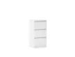 SIMPLE Bedside Table 40 cm 3 Drawers Matte White