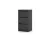 SIMPLE Bedside Table 40 cm 3 Drawers Matte Black