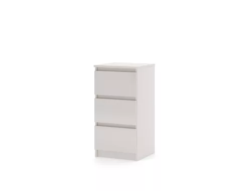 SIMPLE Bedside Table 40 cm 3 Drawers Cashmere
