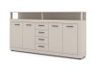 Komód 4 ajtóval és 4 fiókkal kasmír színben – XXL LUNA