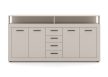 Komód 4 ajtóval és 4 fiókkal kasmír színben – XXL LUNA