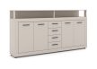Komód 4 ajtóval és 4 fiókkal kasmír színben – XXL LUNA