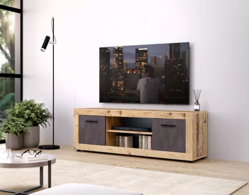 TV Cabinet 2-Door Old Style Light/Matera LUNA