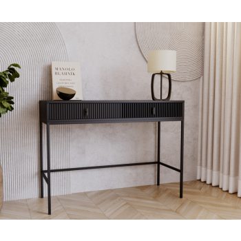   Komód 2 fiókkal fekete színben fekete fogantyúkkal – MAGGIORE MA07