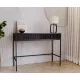 Chest of drawers with 2 drawers in black color with black handles - Maggiore MA07