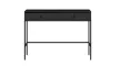 Chest of drawers with 2 drawers in black color with black handles - Maggiore MA07