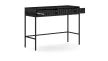 Chest of drawers with 2 drawers in black color with black handles - Maggiore MA07