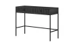 Chest of drawers with 2 drawers in black color with black handles - Maggiore MA07