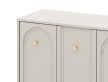 Komód 4 ajtós kasmír színben arany fogantyúkkal – MAZOMA