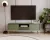 Chest of drawers with 2 doors and 1 drawer in smoke green with gold handles - Maggiore MA01