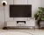 Chest of drawers with 2 doors and 1 drawer in cashmere with black elements and black handles - Maggiore MA01