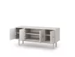 TV Cabinet 4-Door Cashmere with Gold Handles MAZOMA