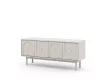 TV Cabinet 4-Door Cashmere with Gold Handles MAZOMA