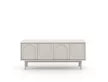 TV Cabinet 4-Door Cashmere with Gold Handles MAZOMA