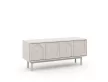 TV Cabinet 4-Door Cashmere with Gold Handles MAZOMA