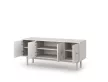TV Cabinet 4-Door Cashmere with Gold Handles MAZOMA