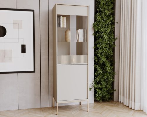 Glass Display Cabinet Cashmere MAGGIORE