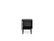 MAZOMA Bedside Table 1 Door Black with Gold Handle
