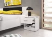 NAKA Bedside Table 1 Drawer White 16 mm