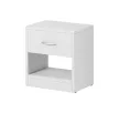 NAKA Bedside Table 1 Drawer White 16 mm