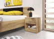 NAKA Bedside Table 1 Drawer Wotan Oak 16 mm