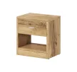 NAKA Bedside Table 1 Drawer Wotan Oak 16 mm