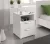 NAKA Bedside Table 2 Drawers White 16 mm